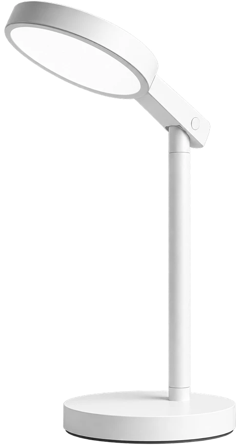Detail of the lamp concept’s circular head and pivot